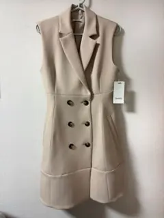 SNIDEL ベージュ ダブルブレスト ベスト