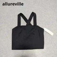 タグ付 allureville ビスチェ クロスストラップ ブラック リネン混のサムネイル