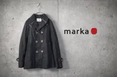 marka リネン混ダブルジャケット 日本製　マリン　ドクロ　ショートトレンチのサムネイル