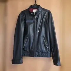 CONFIRM シングルライダースジャケット ブラック