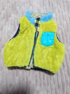 ラグマート　リバーシブルフリースベスト 80cm