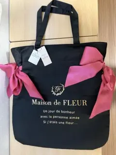 Maison de FLEUR ダブルリボントートバッグ