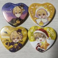 すとぷり るぅとくん ハート缶バッジ ハロウィン 冬グッズ