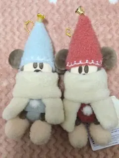 東京ディズニーランド リルリンリン　ぬいぐるみバッジ クリスマス2025