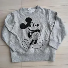 ミッキーマウス 裏起毛トレーナー 110