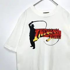 ☆ヴィンテージ　初期 インディージョーンズ　XL Tシャツ　ペンキ跡有 ☆ヴィンテージ 初期 インディージョーンズ XL Tシャツ ペンキ跡有