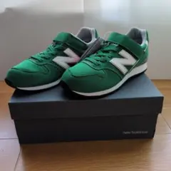 new balance　YV996CGN　キッズ　緑　スニーカー　22cm　新品