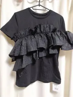 マイストラーダ新品タグ付き フリルTシャツ ブラック値下げのサムネイル