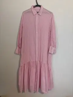 ROPÉ PICNIC ピンクストライプ シャツワンピース 38