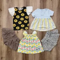 女の子 100cm 110cm 5点 まとめ売り Tシャツ ショート セット