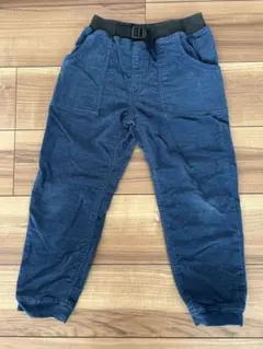 ネイビー デニム風　130サイズ パンツ ウエストゴム