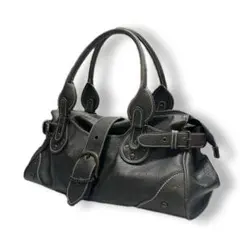 00s ギミック レザー ハンドバッグ y2k kmrii lgb 14th