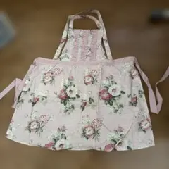 LAURA ASHLEY 花柄エプロン ピンクのサムネイル
