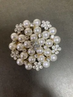 パール　ブローチ　コサージュ