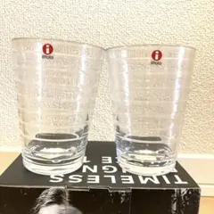 【新品未使用】イッタラ　グラス　クリアペアセット