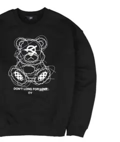【美品✨】OY オーワイ トレーナー 熊 ブラック 刺繍 定価13,750円