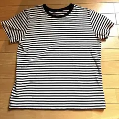 無印良品　Tシャツ　Lサイズ 半袖カットソー　ボーダー