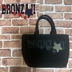 【美品】BRONZAJI ブロンザージ　ミニトートバッグ　ブラックのサムネイル