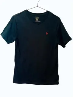 POLO RALPH LAUREN Vネック Tシャツ ブラック