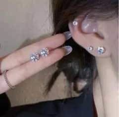 S925銀ジルコンピアス 5ミリ