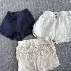 ベビー半ズボン 3枚セット