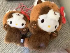 サンリオ　キティ　ハローキティ　ぬいぐるみネックポーチ　しまむら　マスコット