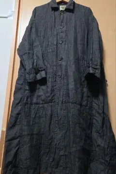 マライカ GA-ON リネン 麻 ナチュラル 前開き ロングコート