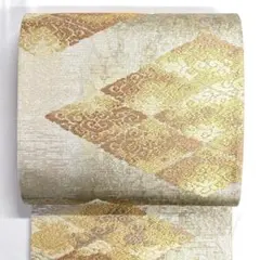 袋帯　染匠　越後屋通博　京の名工　金糸　菱　雲　着物　帯　028kのサムネイル