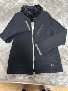 BURBERRY BLACK LABEL フード付きパーカー ファー襟 Y2K - メルカリ