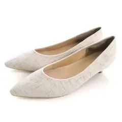 ［未使用］LELIEN PLUS ツイードポインテッドトゥパンプス　39