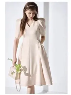 美品　CELFORD ハーフスリーブポンチワンピース　size38