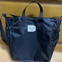 【美品】FREDRIK PACKERSBLOOM 2WAY バッグ　ブラック