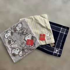 PEANUTS スヌーピー タオルハンカチ3枚セット