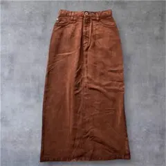 90s M'elvis jeans ロング デニム　タイトスカート テンセル　S