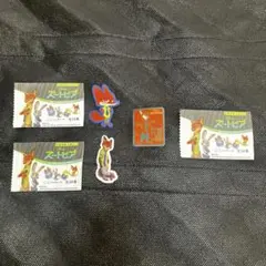 ダイソー　ディズニー　ズートピア 貼って剥がせる エコワッペン ニック 3枚