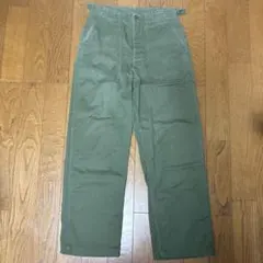 美品 60s 実物 アメリカ軍 OG107 ベイカーパンツ サイドアジャスター