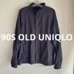 90s OLDUNIQLO ブラック ナイロンジャケット L