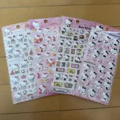 サンリオ　ハローキティ　ふわふわシール　マシュマロシール　４枚セット　海外正規品