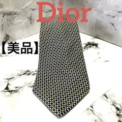 【美品】Christian Diorクリスチャンディオールゴールド系 ネクタイ