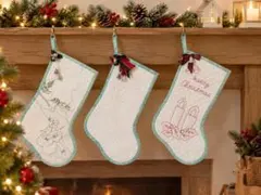 クリスマス飾り　パッチワークのクリスマス飾り　3個セット