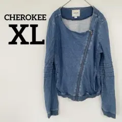美品✨CHEROKEE【XL】デニム風 スウェット 秋服 春服 冬服