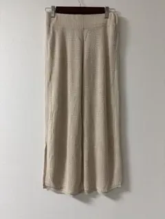 chocol raffine robe ニットロングスカート ライトベージュ Fのサムネイル