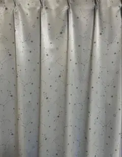 星空柄 カーテン 水色