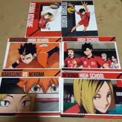 ハイキュー!!　クリアビジュアルポスター　研磨　黒尾　日向　西谷