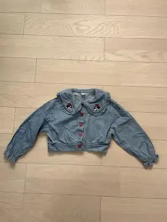 デニム長袖ミニートップス 120