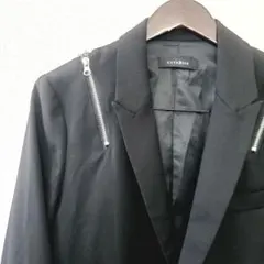 新品 CIVARIZE テーラードジャケット ダブルジップ ライダース 46 黒 CIVARIZE / オーバーシルエットPUダブルライダースジャケット 4XL