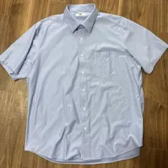 お値打ち！UNIQLO ライトブルー 半袖シャツ 3XL