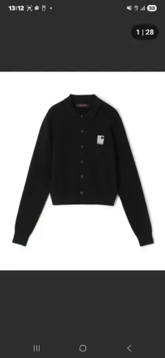 2026年最新】CABaN コットンカシミヤ パールロゴポロカーディガンの