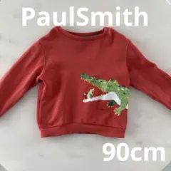 ポールスミス PaulSmith ベビー トレーナー 90cm ワニ柄 赤 秋冬
