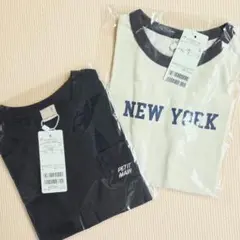 新品★petit main★半袖Tシャツ 2枚セット まとめ売り 110cm